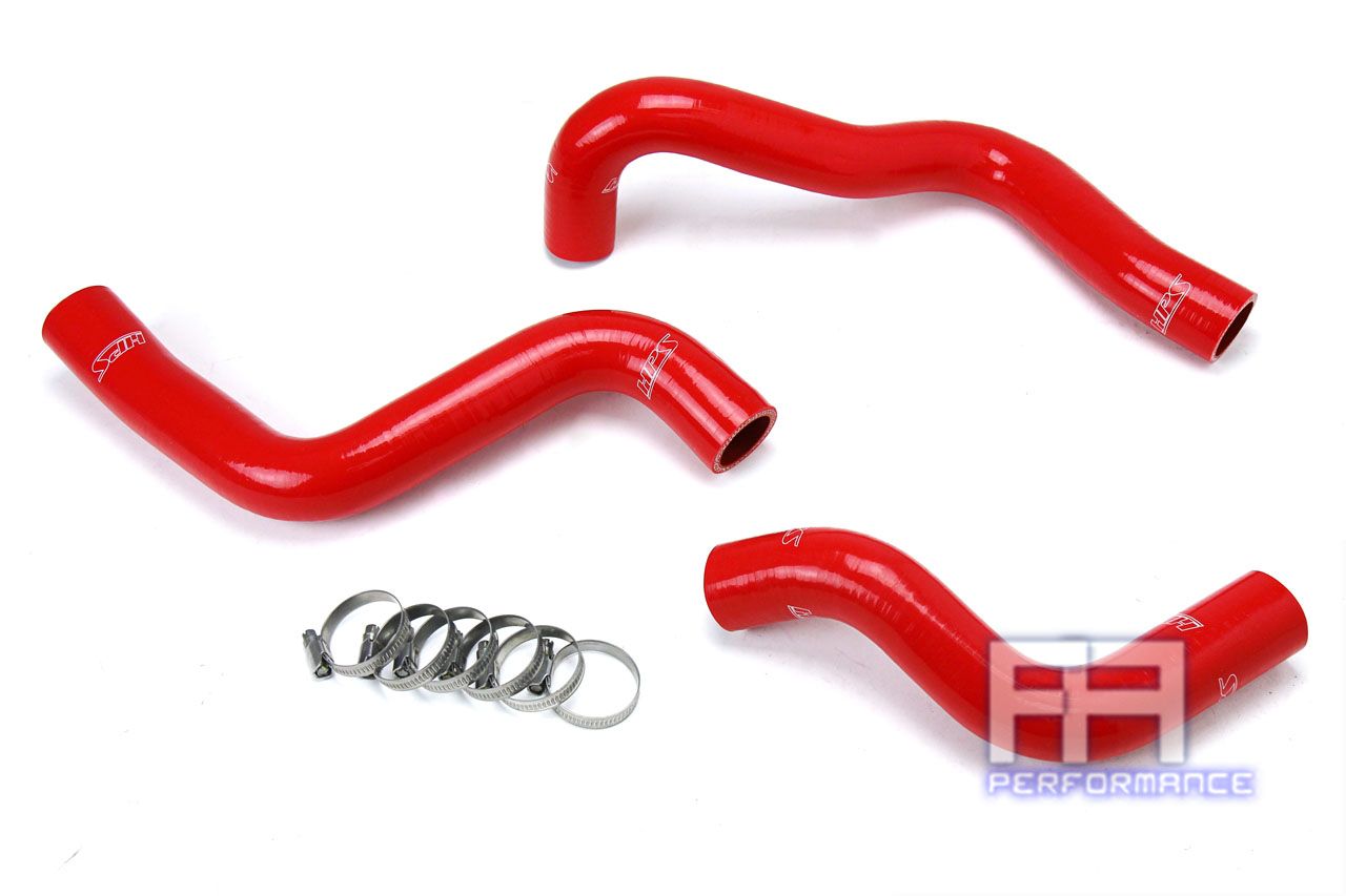 HPS Reinforced Radiator Silicone Hose Kit For Mazda 04-11 RX8 RX-8 SE3P 1.3L Red