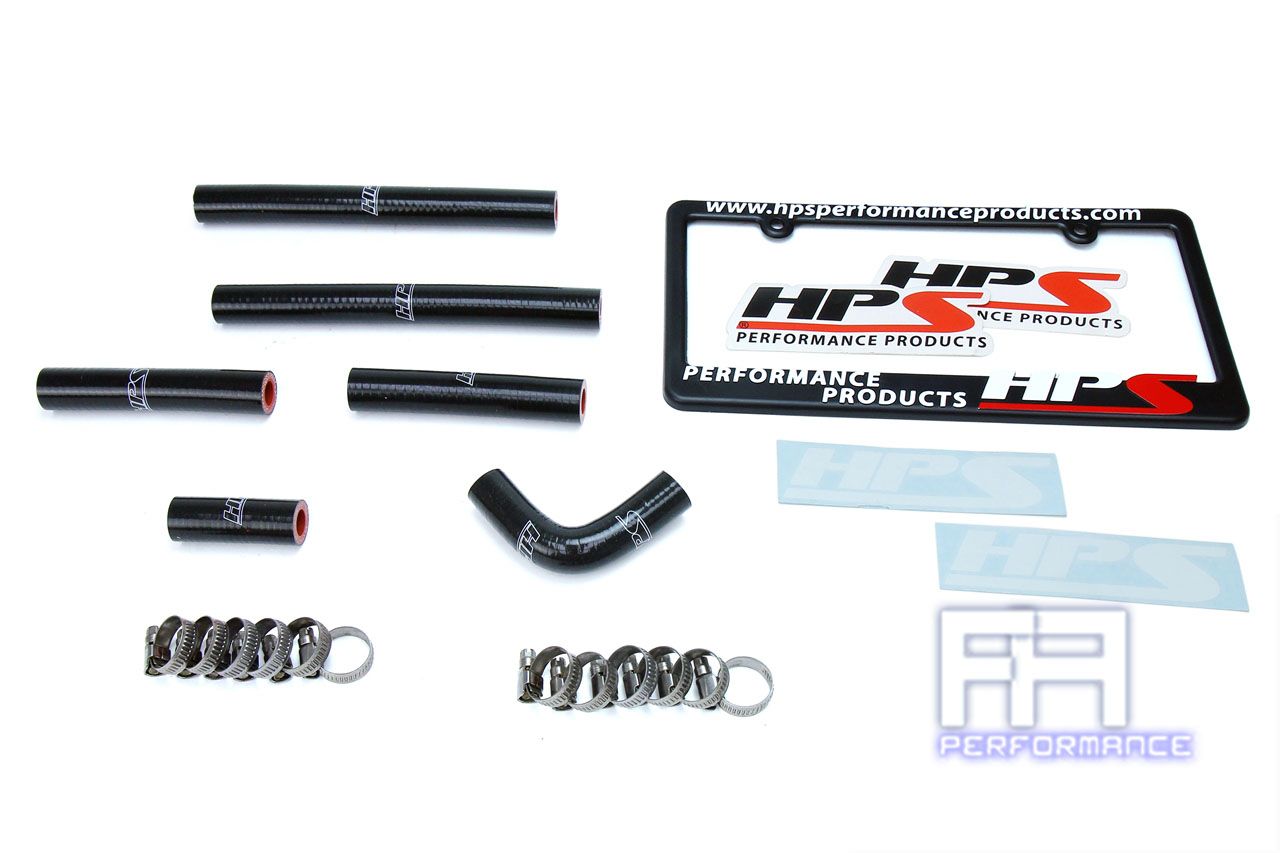 HPS Rear Heater Hose For 96-97 LX450 FJ80 92-97 Land Cruiser FJ80 4.5L Black