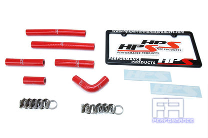 HPS Rear Heater Hose Kit For 96-97 LX450 FJ80 92-97 Land Cruiser FJ80 4.5L Red