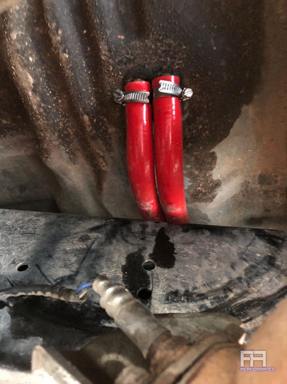 HPS Rear Heater Hose Kit For 96-97 LX450 FJ80 92-97 Land Cruiser FJ80 4.5L Red