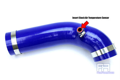 HPS Silicone Air Intake Hose For Jeep 12-17 Wrangler JK Unlimited 3.6L V6 Blue