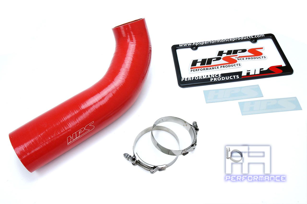 HPS Silicone Air Intake Hose For Jeep 12-17 Wrangler JK Unlimited 3.6L V6 Red