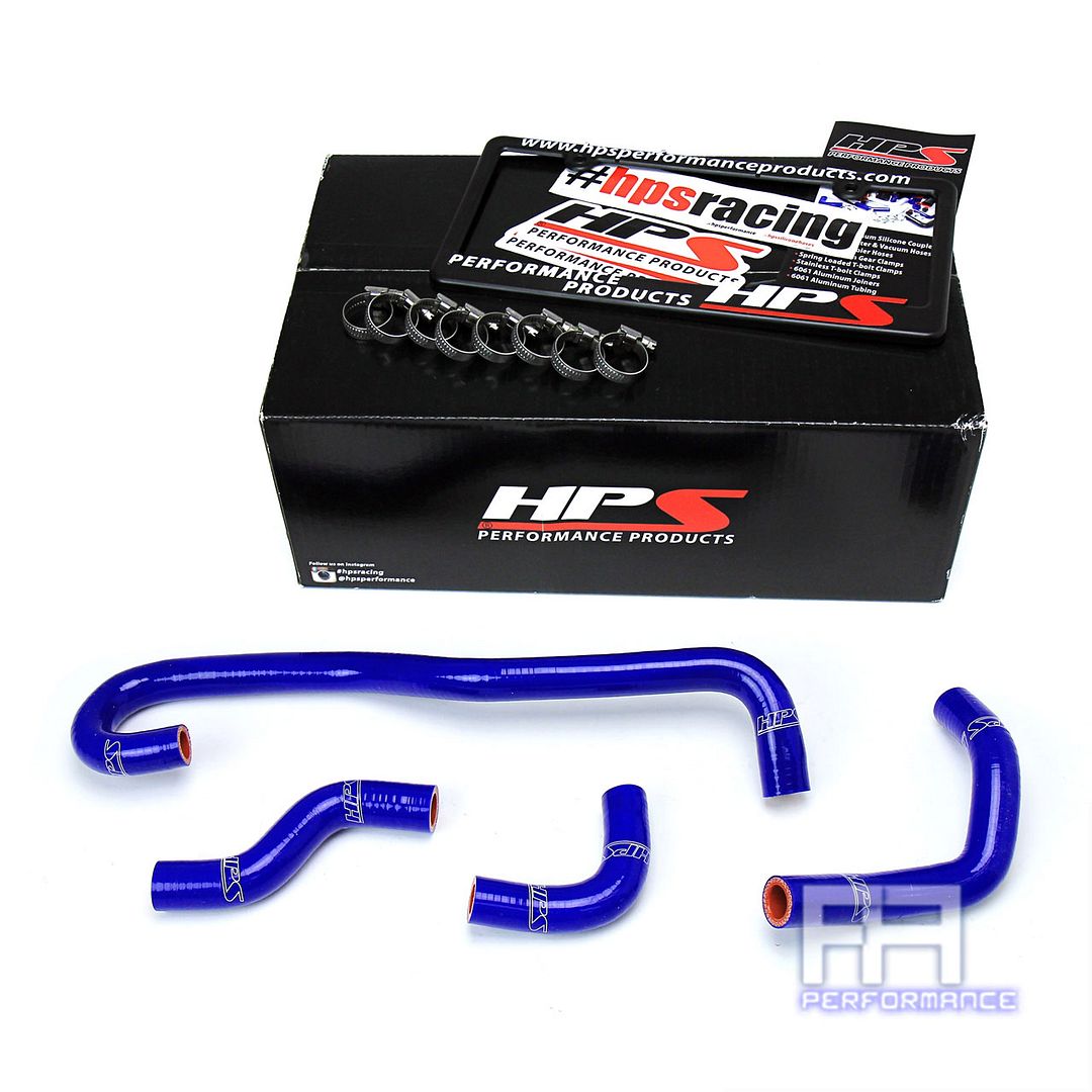 HPS Reinforced Heater Hose Kit For Toyota 89-92 Pickup 4Runner 3.0L V6 LHD Blue