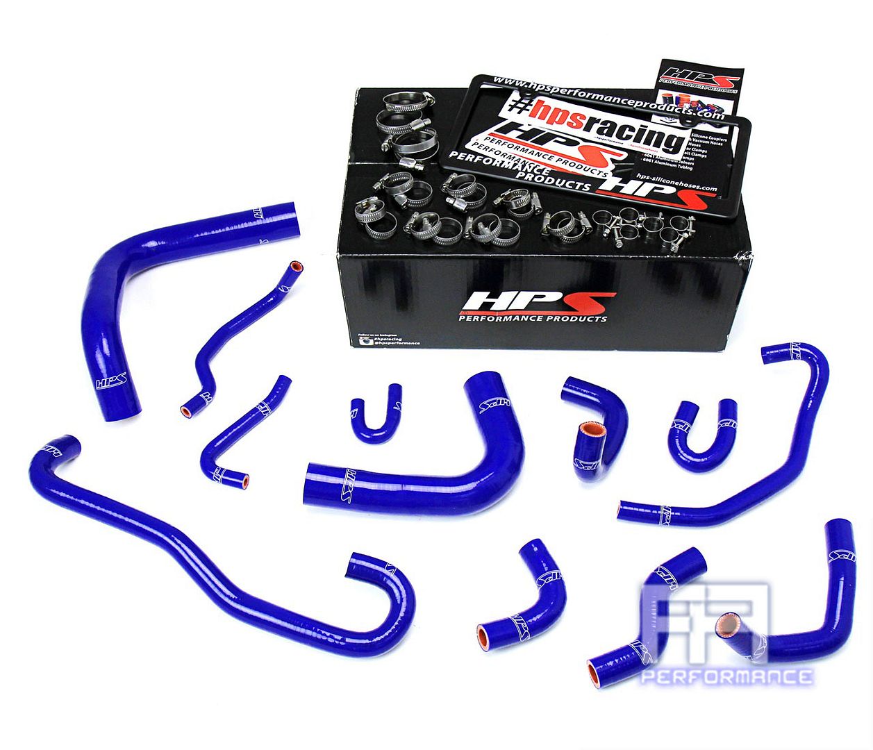 HPS Silicone Radiator + Heater Hose Kit For 89-92 4Runner Pickup 3.0 V6 LHD Blue