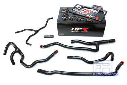 HPS Silicone Heater Hose Kit For Chevrolet 16-17 Camaro SS Coupe 6.2L V8 Black