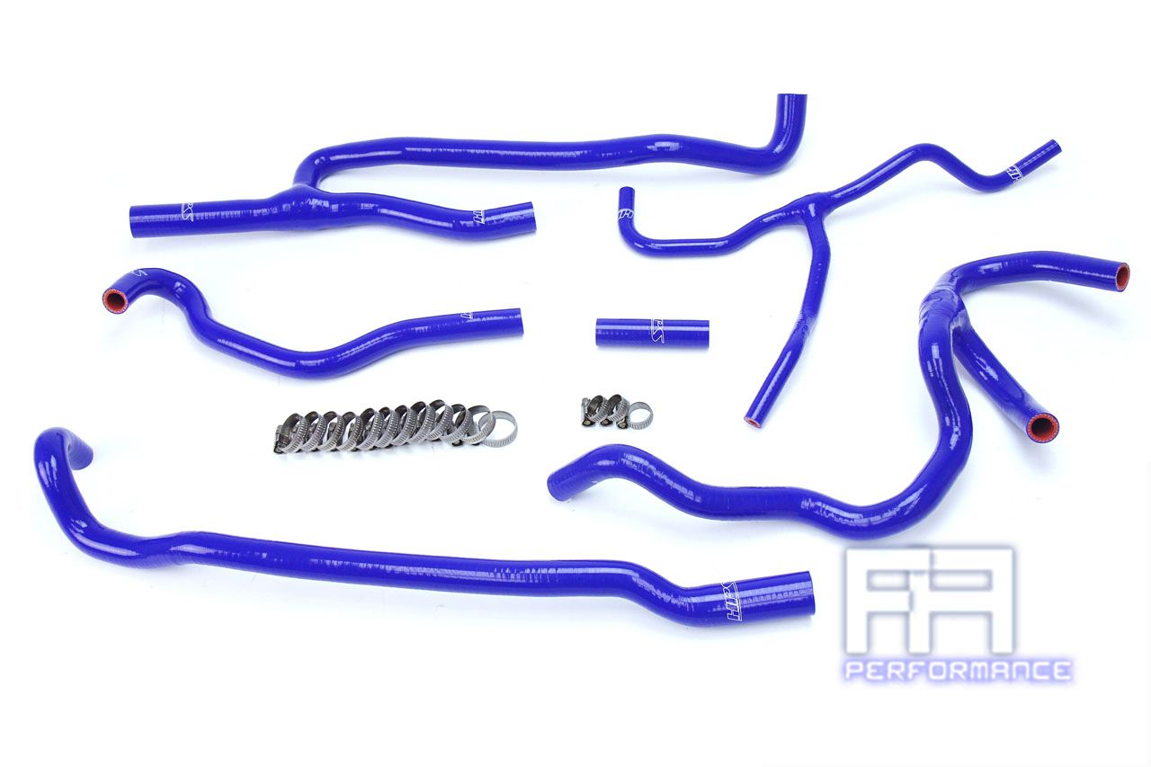 HPS Reinforced Silicone Heater Hose For Chevy 16-17 Camaro SS Coupe 6.2L V8 Blue