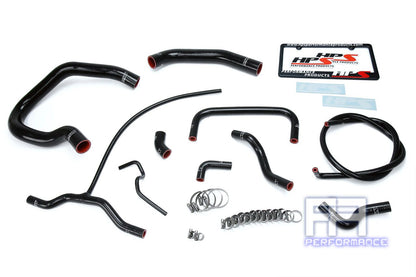 HPS Reinforce Silicone Radiator + Heater Hose For Ford 04-11 Ranger 4.0 V6 Black
