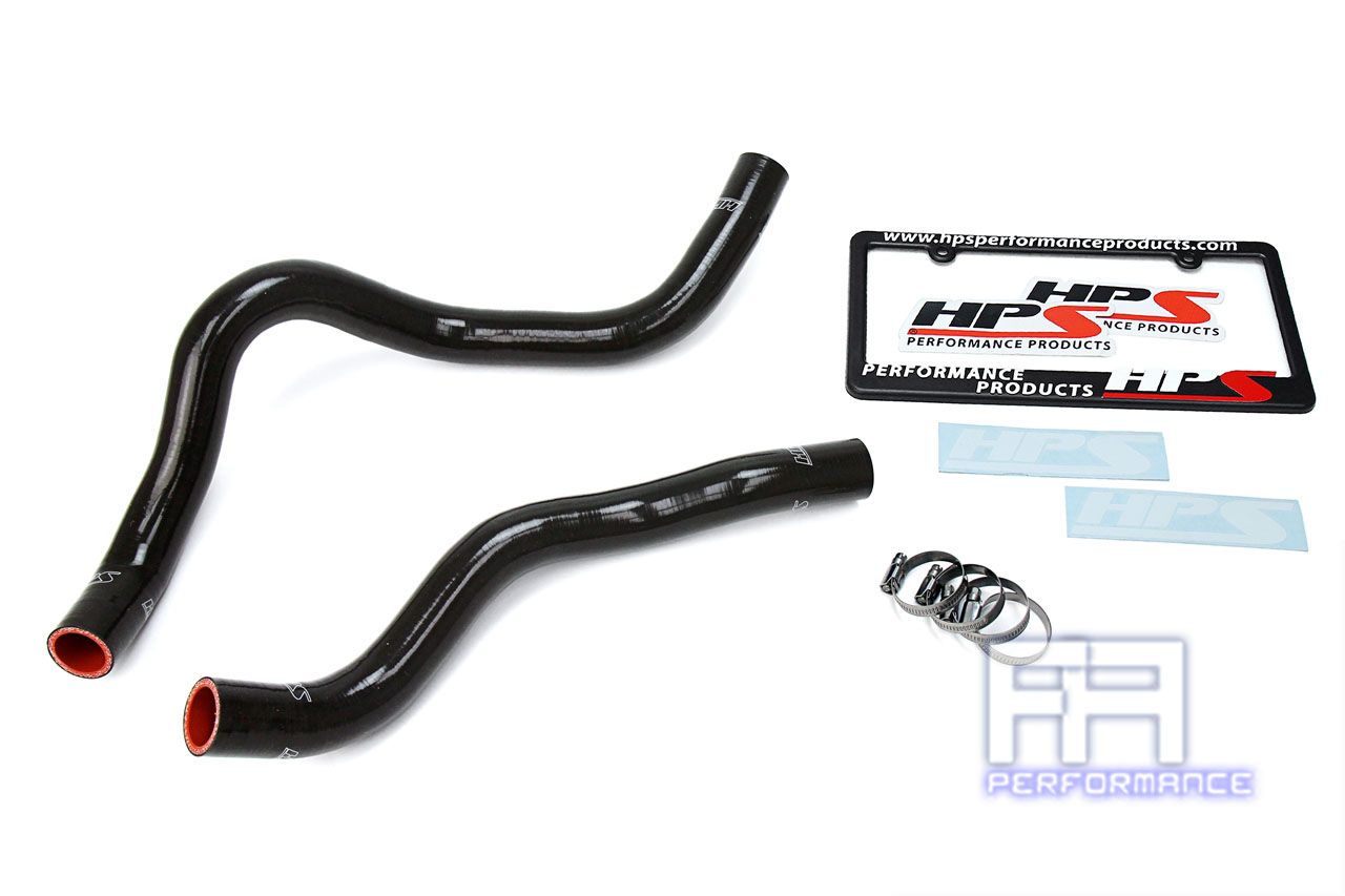 HPS Silicone Radiator Hose Kit For 17-18 Ridgeline, 16-18 Pilot 3.5L V6 Black
