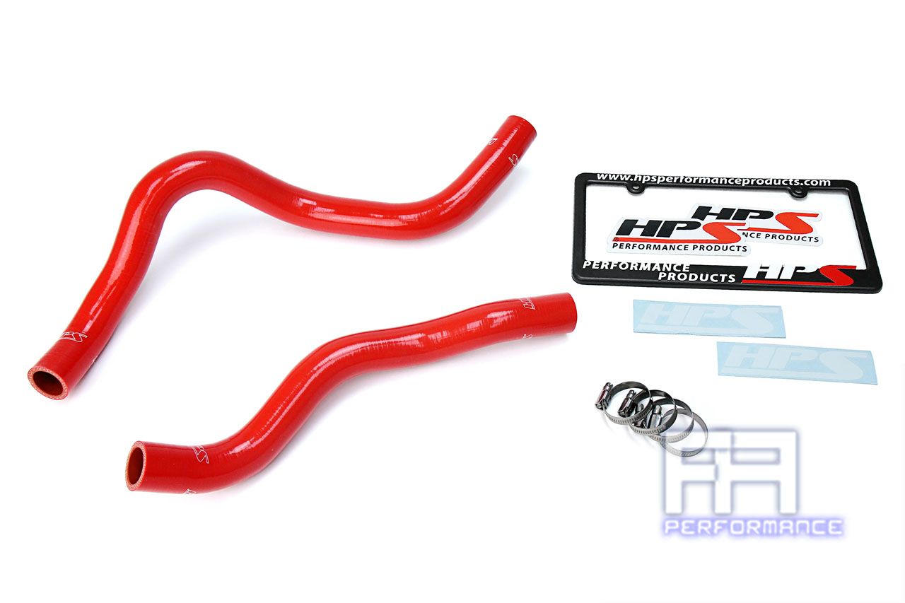 HPS Silicone Radiator Hose Kit For 17-18 Ridgeline, 16-18 Pilot 3.5L V6 Red