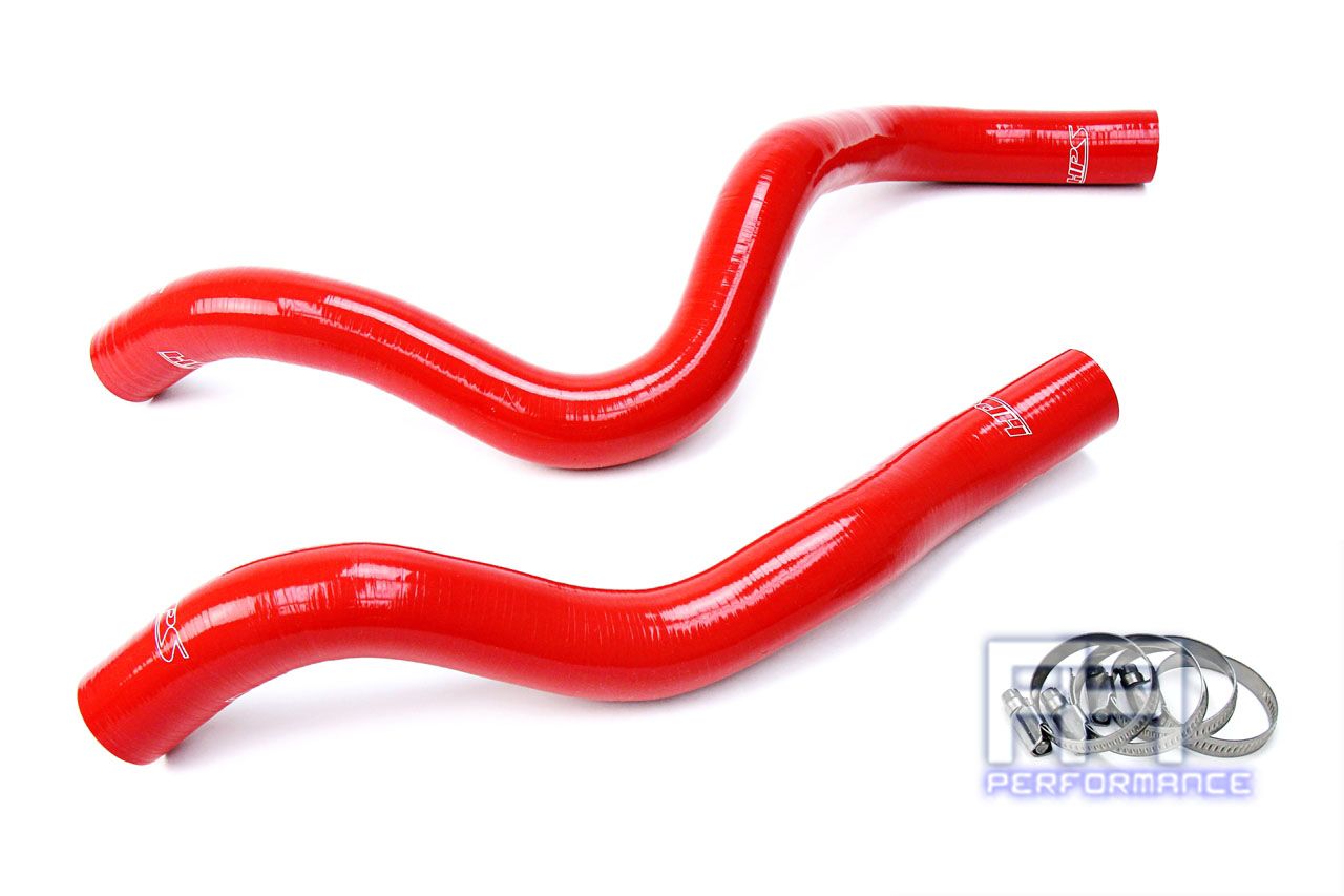 HPS Silicone Radiator Hose Kit For 17-18 Ridgeline, 16-18 Pilot 3.5L V6 Red
