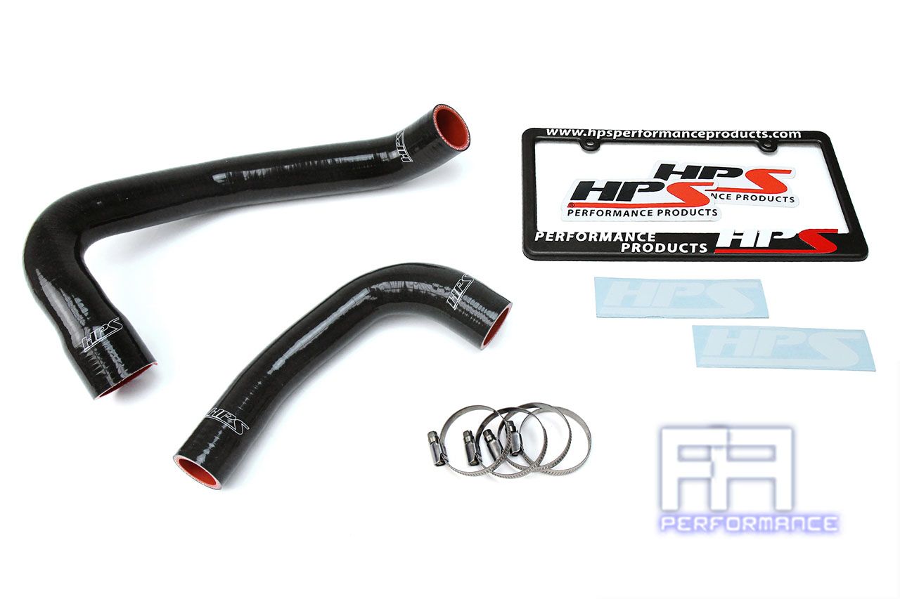 HPS Reinforced Silicone Radiator Hose Kit For Jeep 00-06 Wrangler TJ 4.0L Black