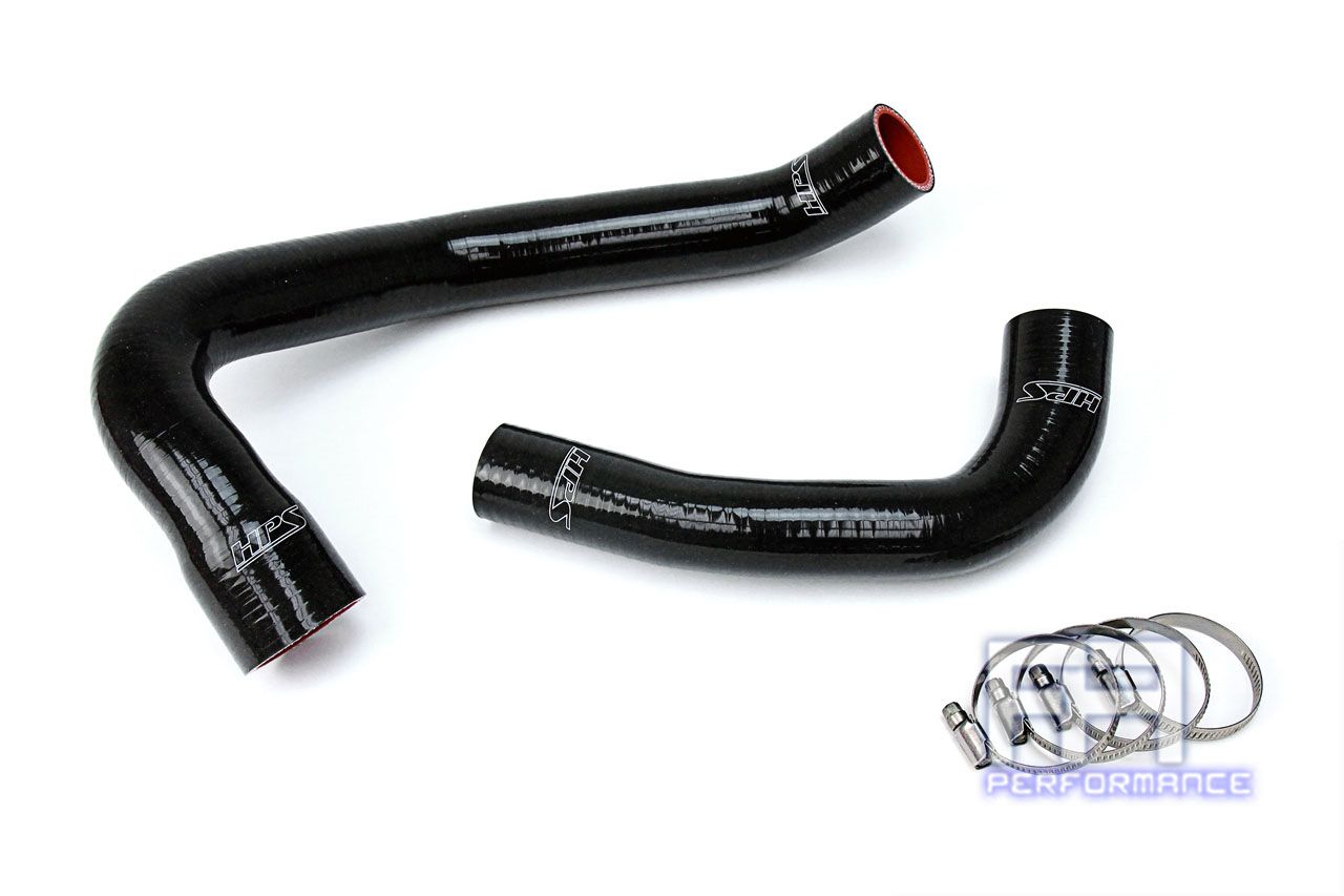HPS Reinforced Silicone Radiator Hose Kit For Jeep 00-06 Wrangler TJ 4.0L Black