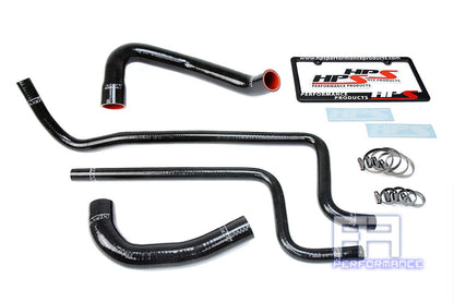 HPS Silicone Radiator +Heater Hose Kit For Jeep 00-01 Wrangler TJ 4.0L LHD Black