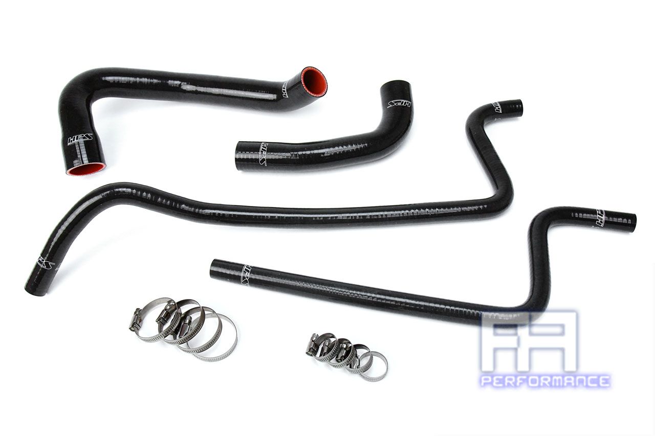 HPS Silicone Radiator +Heater Hose Kit For Jeep 00-01 Wrangler TJ 4.0L LHD Black