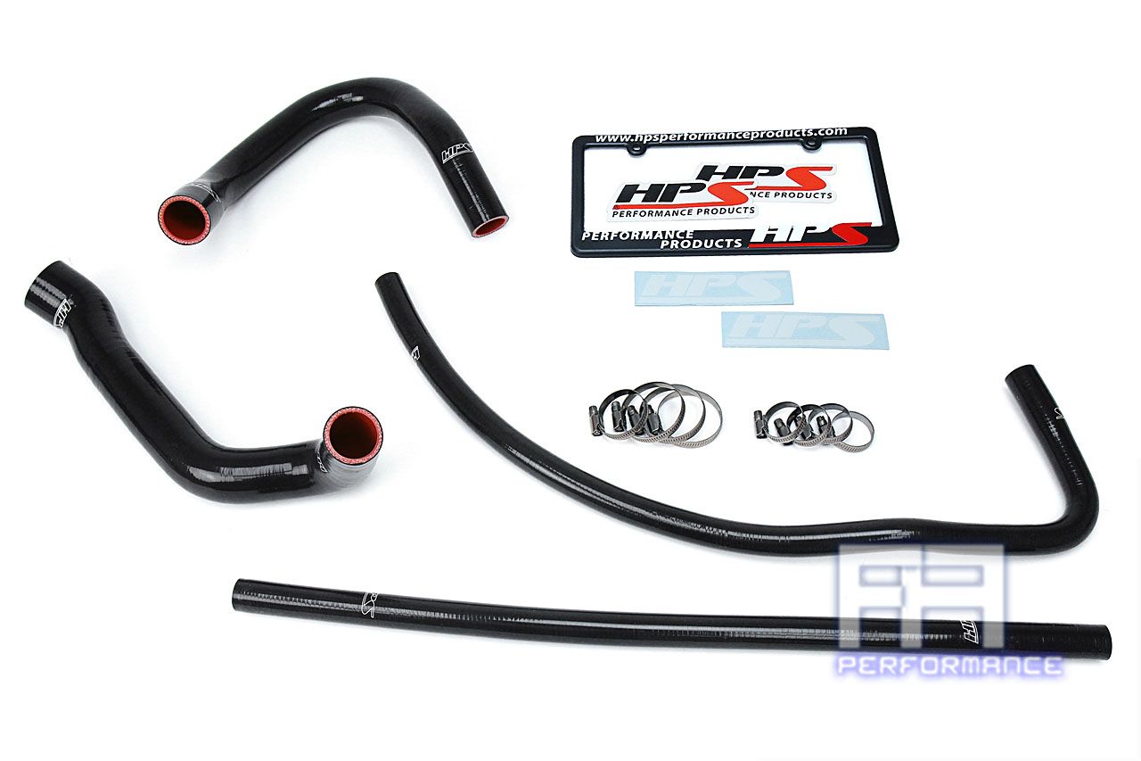 HPS Silicone Radiator+Heater Hose For Jeep 93-98 Grand Cherokee 4.0 I6 LHD Black