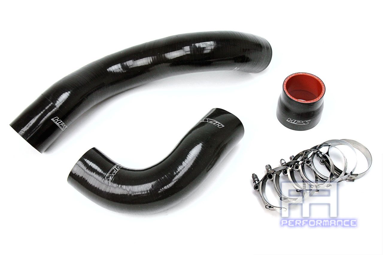 HPS Reinforced Silicone Intercooler Hose For 17-18 Civic Type R 2.0L Turbo Black