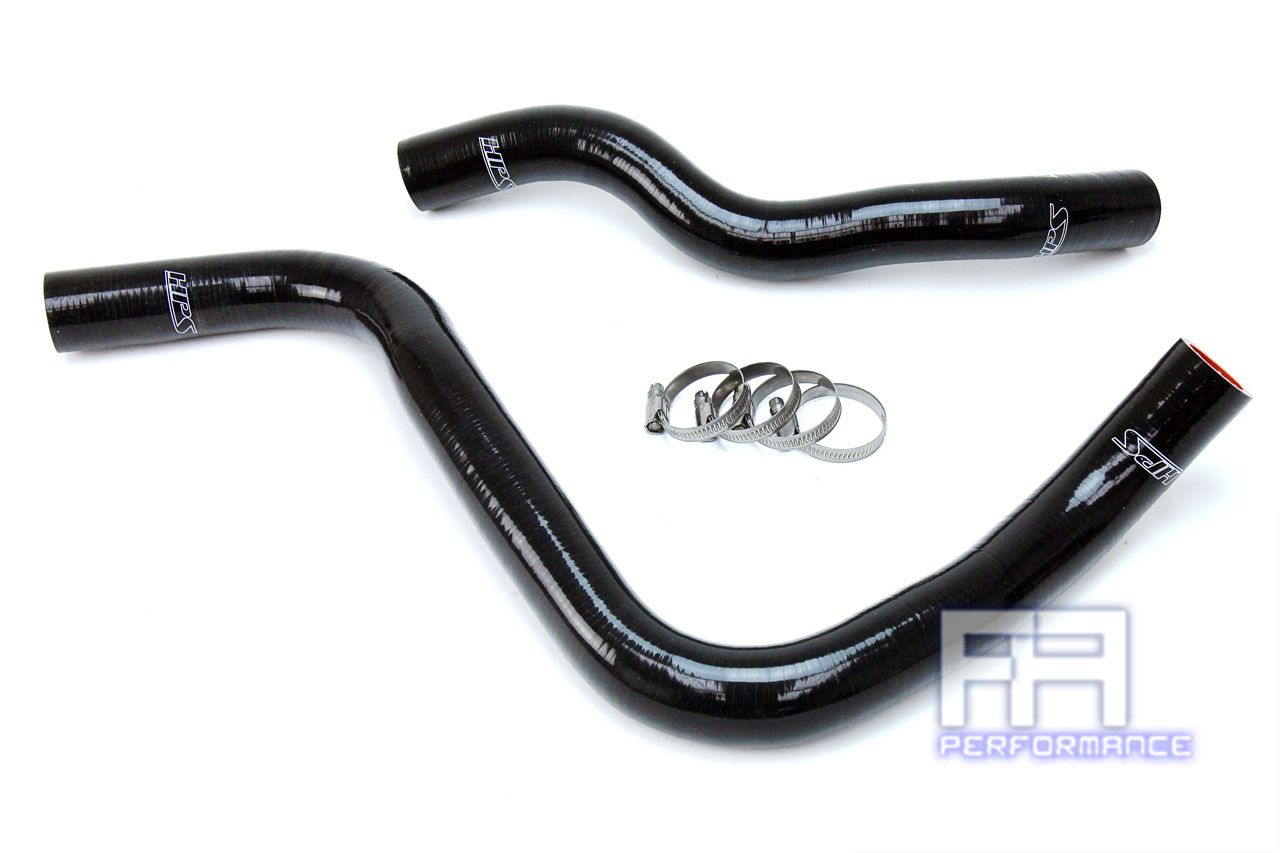 HPS Reinforced Silicone Radiator Hose Kit For Honda 03-07 Accord 3.0L V6 Black