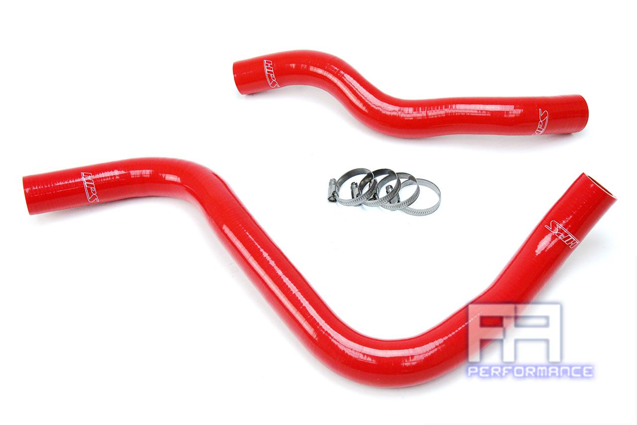 HPS Reinforced Silicone Radiator Hose Kit For Honda 03-07 Accord 3.0L V6 Red
