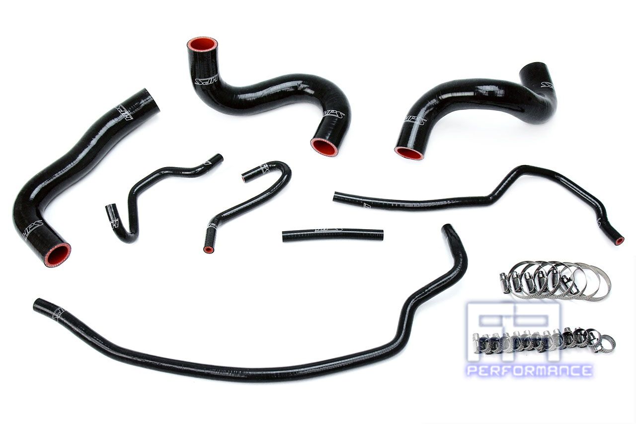 HPS Reinforced Silicone Radiator Hose Kit For Toyota 09-13 Corolla 1.8L Black