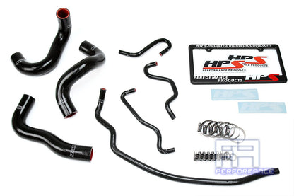 HPS Reinforced Silicone Radiator Hose Kit For Toyota 14-18 Corolla 1.8L Black