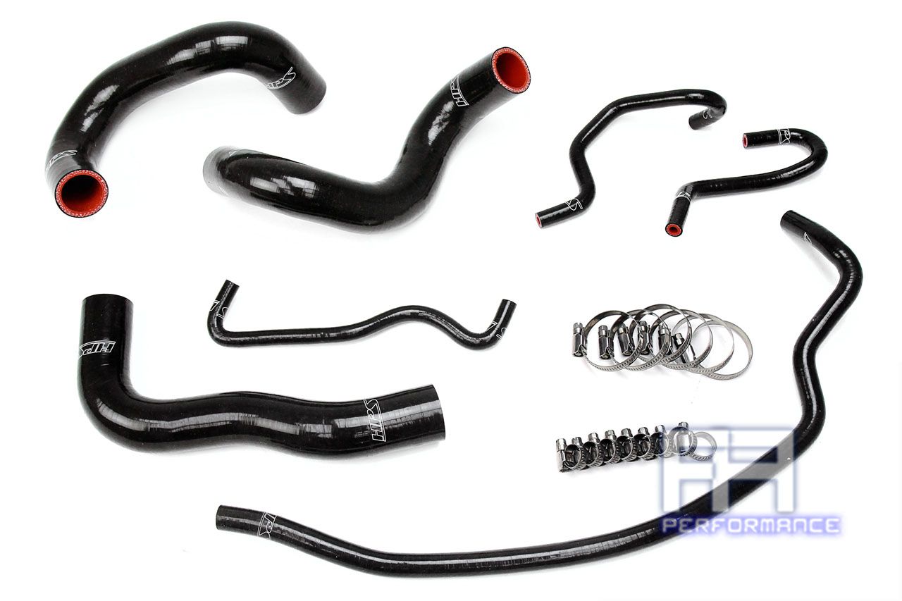 HPS Reinforced Silicone Radiator Hose Kit For Toyota 14-18 Corolla 1.8L Black