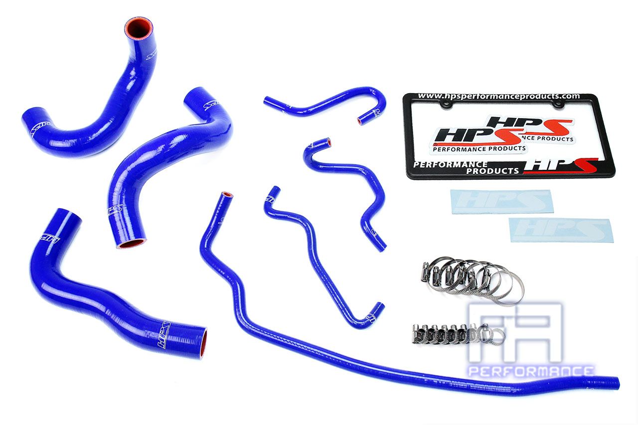 HPS Reinforced Silicone Radiator Hose Kit For Toyota 14-18 Corolla 1.8L Blue