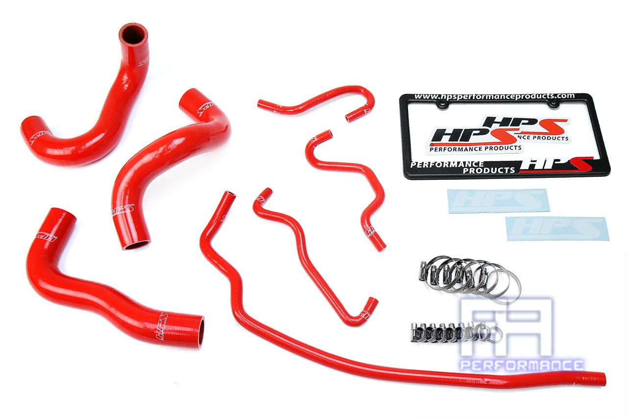 HPS Reinforced Silicone Radiator Hose Kit For Toyota 14-18 Corolla 1.8L Red