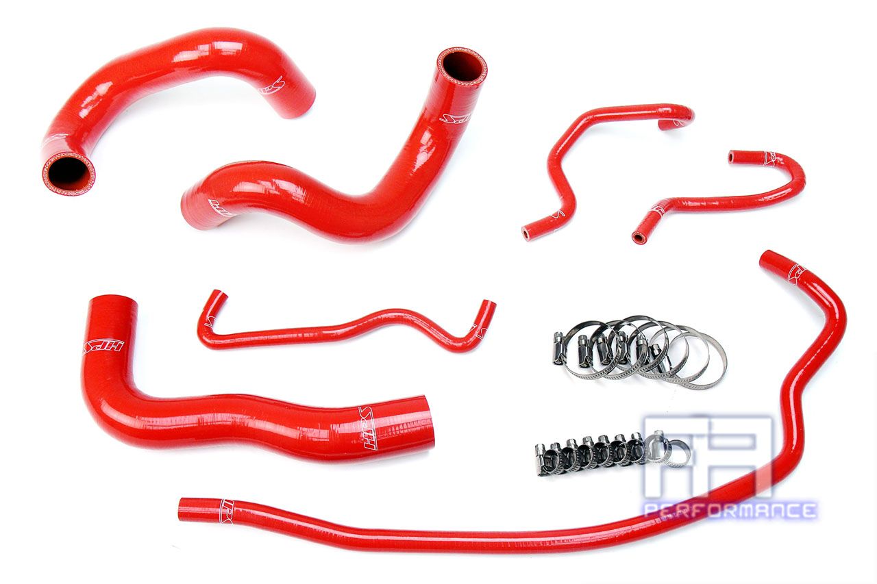 HPS Reinforced Silicone Radiator Hose Kit For Toyota 14-18 Corolla 1.8L Red