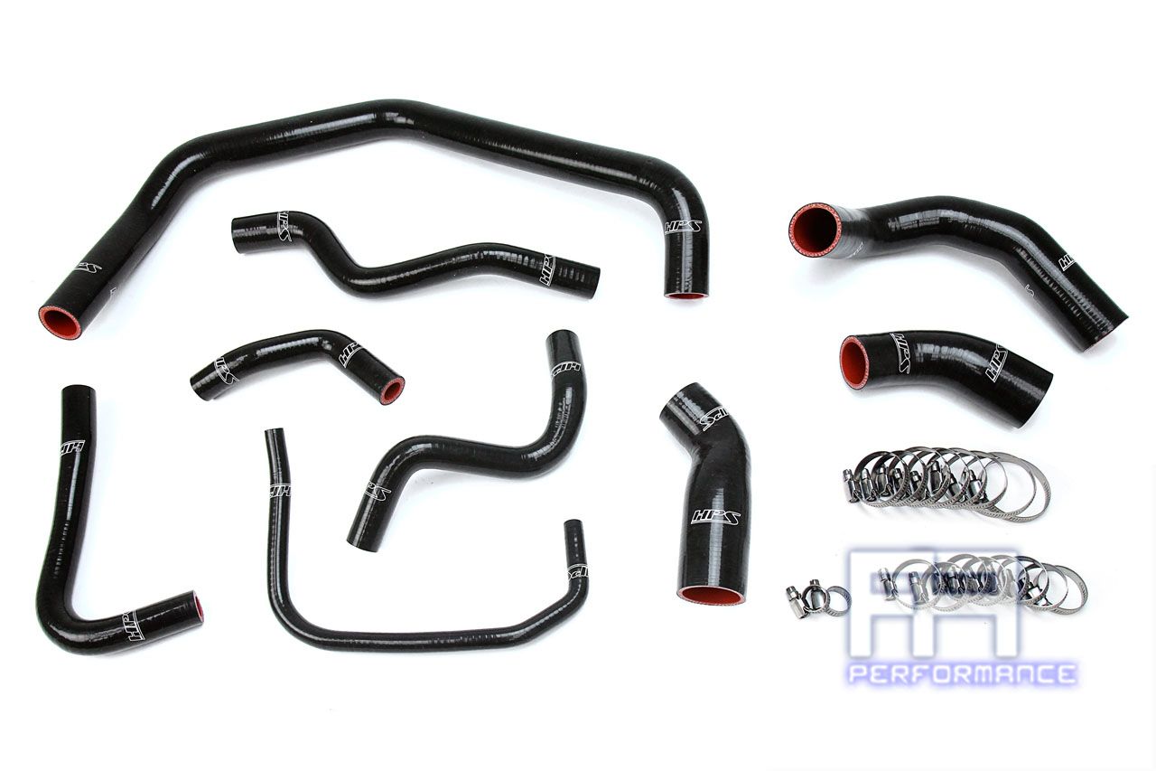 HPS Silicone Radiator Hose Kit For Ford 03-04 Mustang SVT Cobra 4.6L V8 Black