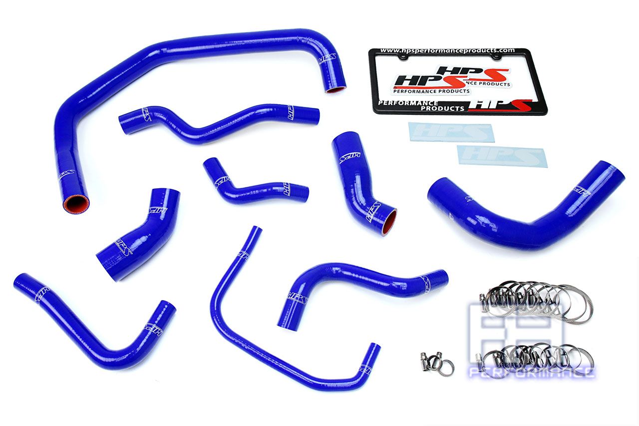 HPS Silicone Radiator Hose Kit For Ford 03-04 Mustang SVT Cobra 4.6L V8 Blue