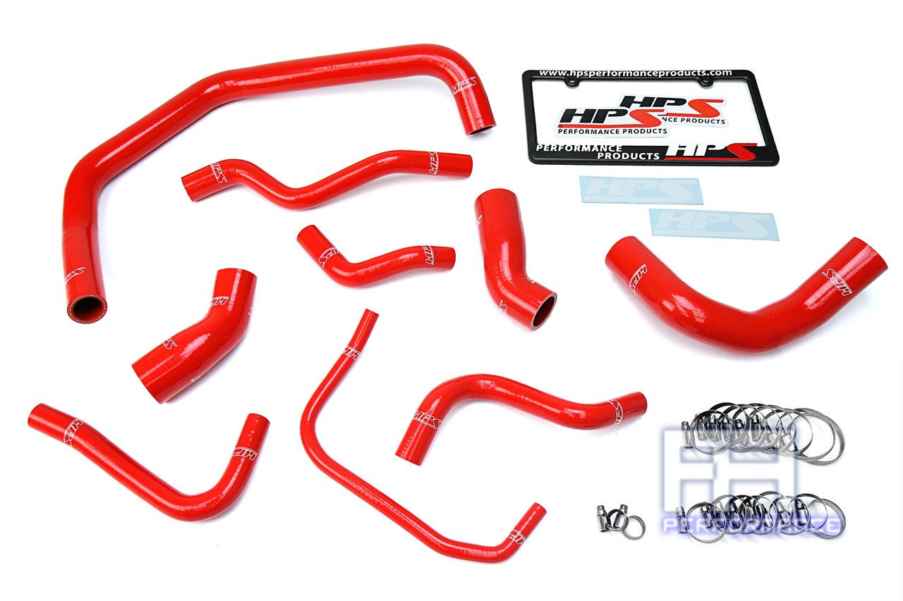 HPS Silicone Radiator Hose Kit For Ford 03-04 Mustang SVT Cobra 4.6L V8 Red