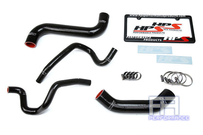 HPS Silicone Radiator+Heater Hose For Subaru 03 Impreza 2.5L Non Turbo LHD Black