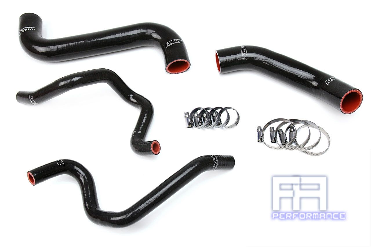HPS Silicone Radiator+Heater Hose For Subaru 03 Impreza 2.5L Non Turbo LHD Black