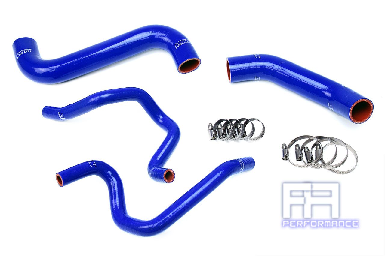 HPS Silicone Radiator +Heater Hose For Subaru 03 Impreza 2.5L Non Turbo LHD Blue