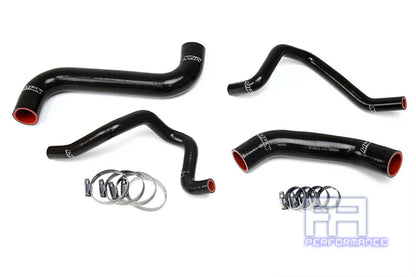 HPS Silicone Radiator + Heater Hose For Subaru 04-05 Impreza 2.5L NA LHD Black