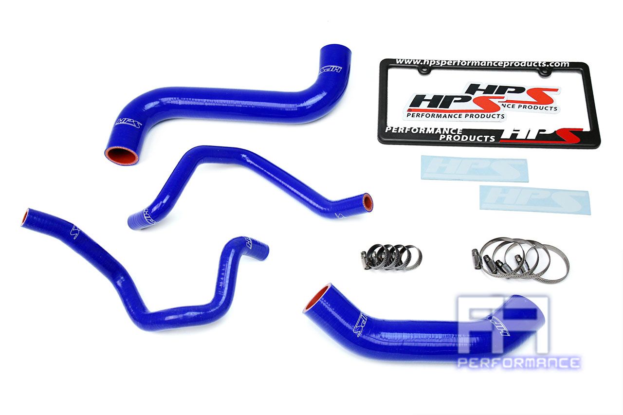 HPS Silicone Radiator + Heater Hose For Subaru 04-05 Impreza 2.5L NA LHD Blue