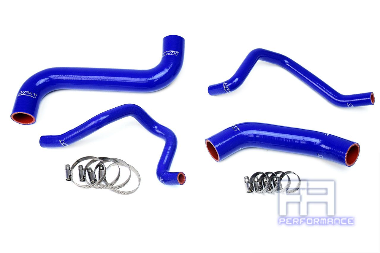 HPS Silicone Radiator + Heater Hose For Subaru 04-05 Impreza 2.5L NA LHD Blue