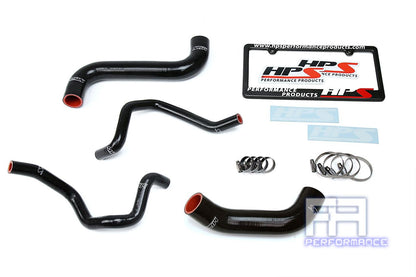 HPS Silicone Radiator+Heater Hose Kit For 06-07 Impreza 2.5L Non Turbo LHD Black