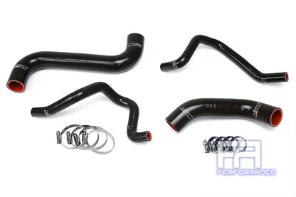 HPS Silicone Radiator+Heater Hose Kit For 06-07 Impreza 2.5L Non Turbo LHD Black