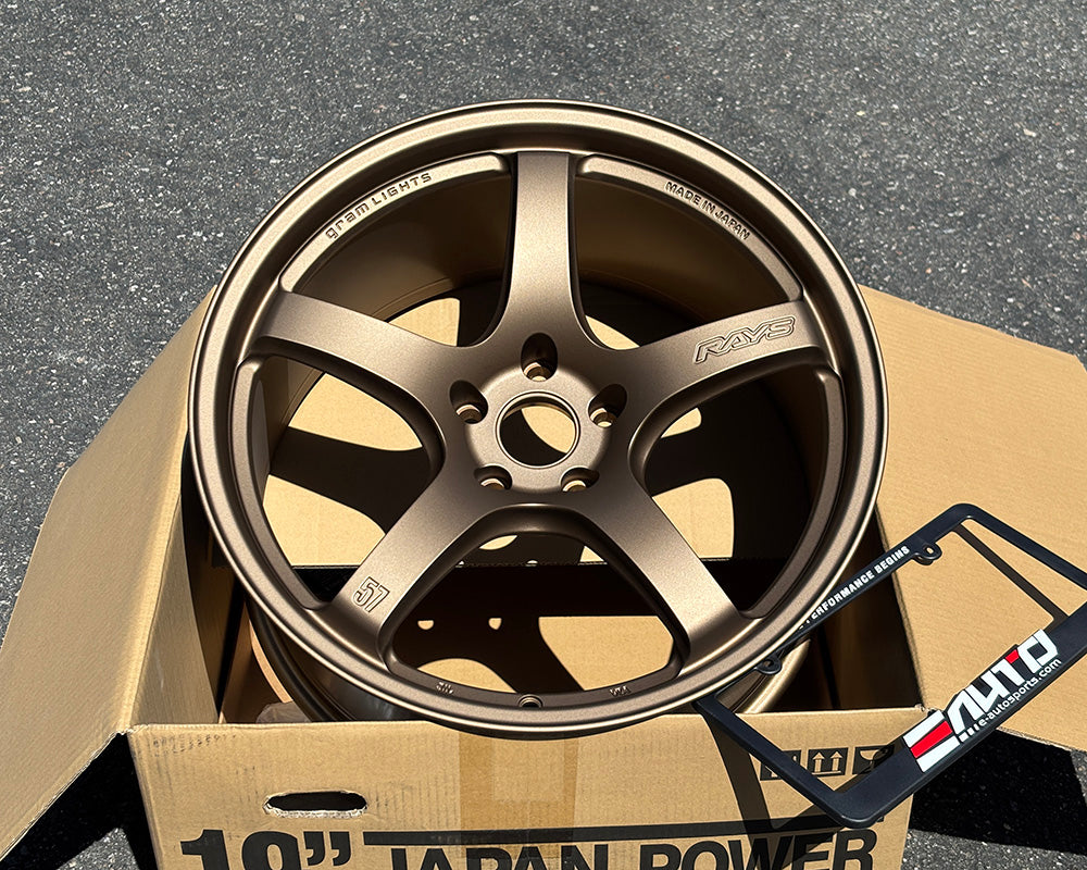 Rays Gram Lights 57CR Bronze 2 19" 19x9.5 +25 5x114 Wheel Rim, Set 4, 22.8lbs