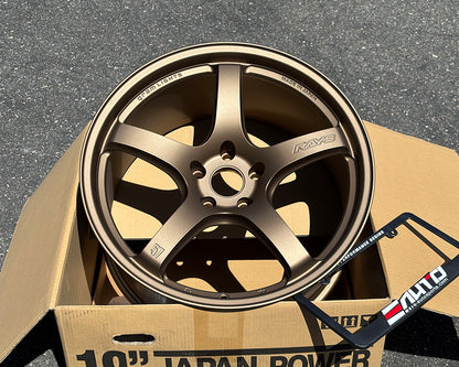 Rays Gram Lights 57CR Bronze 2 19" 19x9.5 +25 5x114 Wheel Rim, Set 4, 22.8lbs