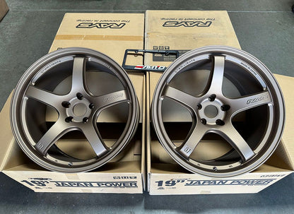 Rays Gram lights 57CR Bronze 2 Wheels 19x9.5 +25 19x10.5 +12 5x114 set 4