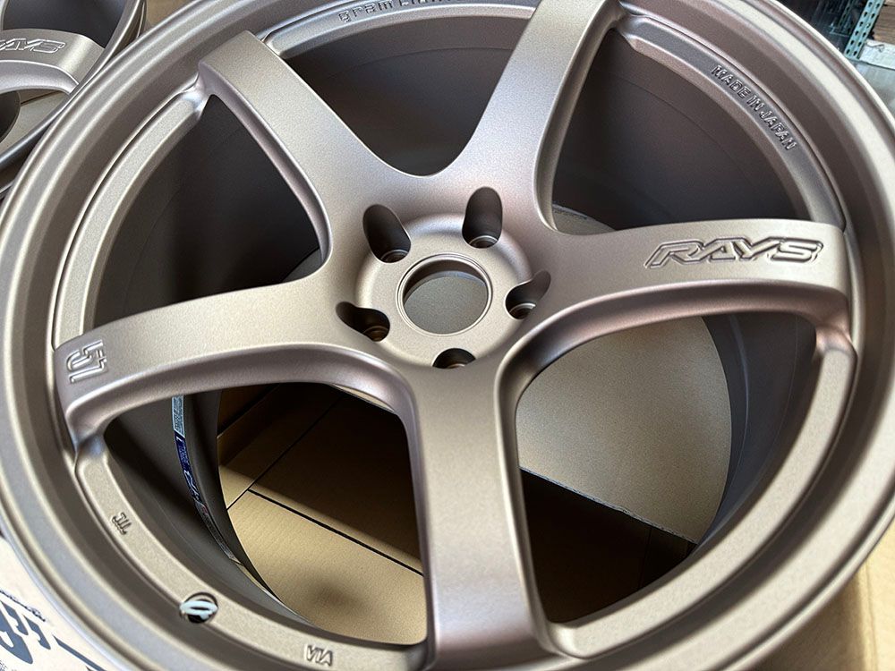 Rays 57CR Bronze Wheels 19x9.5 +25 19x10.5 +12 5x114 - 370z Nissan Z