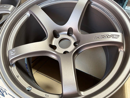 Rays Gram lights 57CR Bronze 2 Wheels 19x9.5 +25 19x10.5 +12 5x114 set 4