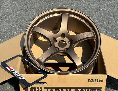Rays Gram lights 57CR Bronze 2 Wheels 19x9.5 +25 19x10.5 +12 5x114 set 4