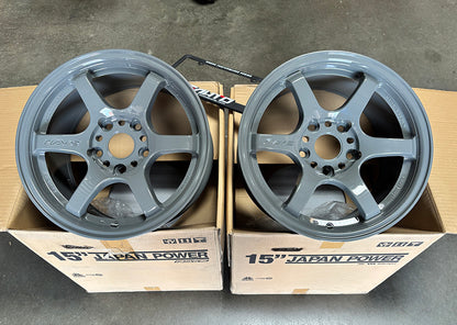 Rays Gram Lights 57DR Glossy / Army Gray Wheel Rim 15" 15x8 +35 5x114.3, Set 4