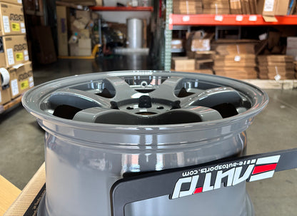 Rays Gram Lights 57DR Glossy / Army Gray Wheel Rim 15" 15x8 +35 5x114.3, Set 4