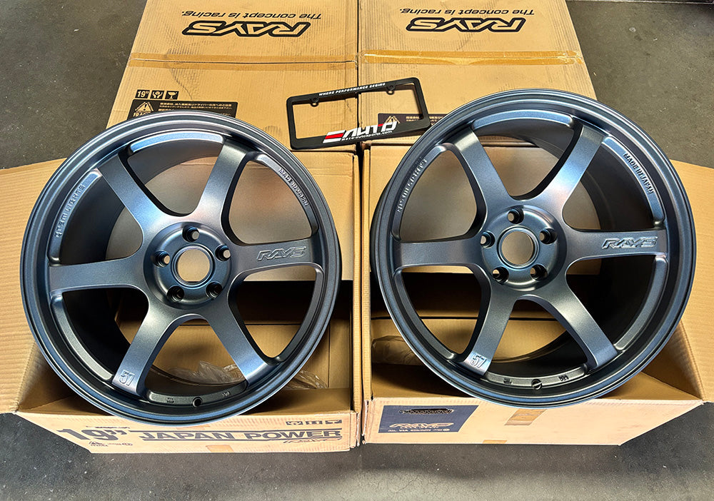 Rays 57DR GunBlue Wheel 19" 19x9.5 19x10.5 5x114 for 370z Nissan Z RZ34