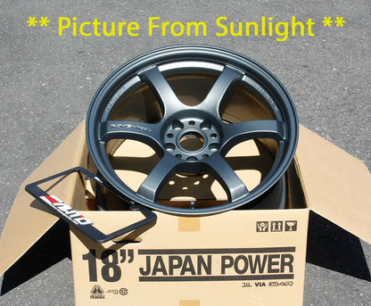 Rays Gram lights 57DR GunBlue 2 Wheels 18x9.5 +22 5x114 GR Corolla