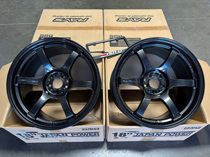 Rays 57DR 18x9.5 5x100 Glass Black Wheel Rim for  Corolla tC iM xD